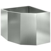 Doniczka Różnorożna Srebrny 45 x 45 x 35 cm Stal galwanizowana
