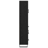 Highboard 2 szt. Czarny Dąb 69,5 x 34 x 180 cm