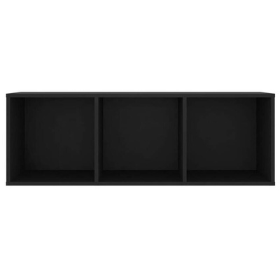 vidaXL Szafka pod TV, czarna, 107x35x37 cm, materiał drewnopochodny