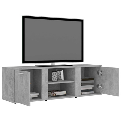 Szafka pod telewizor, szarość betonu, 120x34x37 cm