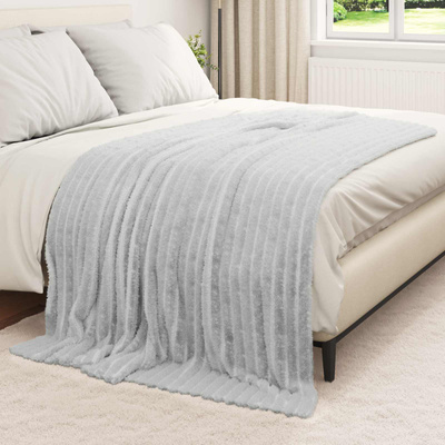 Koce narzutowe 6 pcs Szary 200 x 150 cm Polar