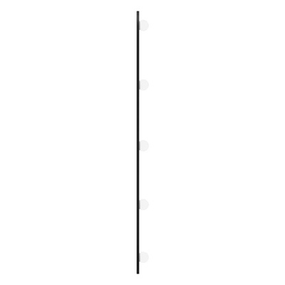vidaXL Lustro ścienne z LED, 45x100 cm, szklane, owalne