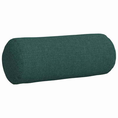 Poduszki Wałkowe 2 pcs Ciemna zieleń ? 15 x 40 cm tkanina