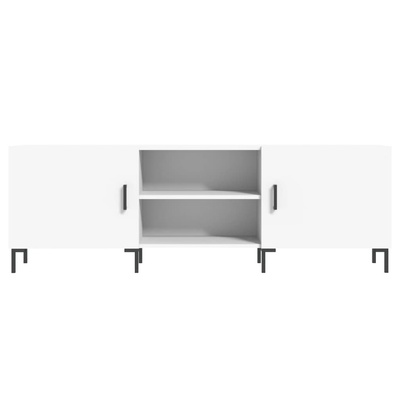 vidaXL Szafka pod TV, biała, 150x30x50 cm, materiał drewnopochodny wariant 6