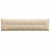 Poduszka na plecy Kremowy 200 x 50 cm Tkanina mikrofibrowa