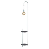 Lampa podłogowa półka czarno-zielona Walk 51-00033