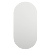 vidaXL Lustro z lampami LED, 40x20 cm, szklane, owalne