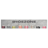 vidaXL Dywanik kuchenny, wzór Shoezone, 60x300 cm, aksamitny