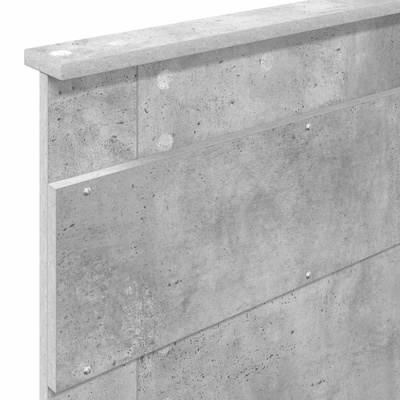 Ramka łóżka Betonowy szary 90 x 200 cm Drewno inżynieryjne