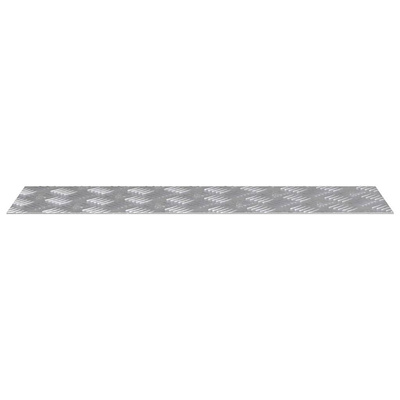 Stopień Prostokątny 2 pcs Srebrny 70 x 20 cm Aluminium