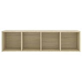 vidaXL Szafka pod TV, dąb sonoma, 142,5x35x36,5 cm