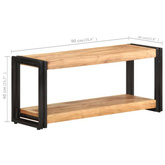 vidaXL Szafka pod TV, 90x30x40 cm, lite drewno akacjowe