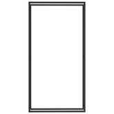 Stojak na drewno, matowy czarny, 110x28x214 cm, stalowy