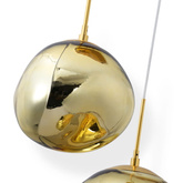 Lampa Wisząca złota Szklana 3x E27 Abruzzo Sfero