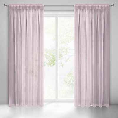 Firana Elpidia różowa 140x270