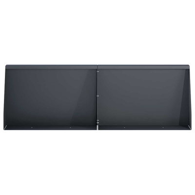 Mur oporowy 4 szt. 60 x 12 x 30 cm Stal antracytowy