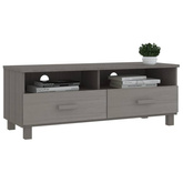 vidaXL Szafka pod TV HAMAR, jasnoszara, 106x40x40 cm, drewno sosnowe