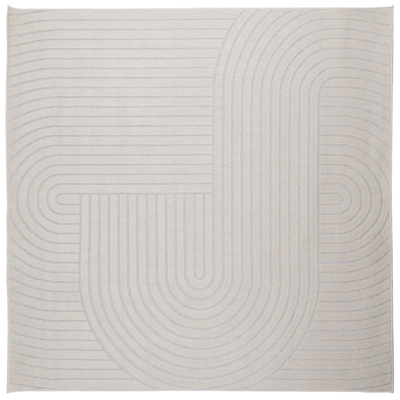 Dywany pokojowe Kwadrat PALMERAS Kremowy 240 x 240 cm Poliester