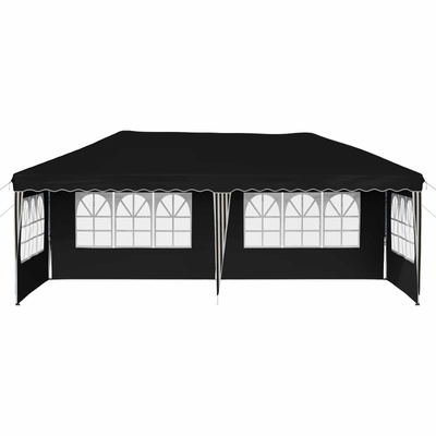 Namiot imprezowy rozkładany 575 x 289 x 245 cm Czarny