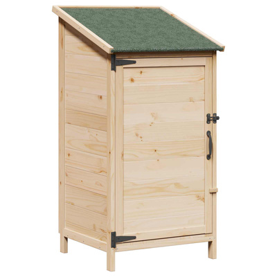 Shed ogrodowy naturalny 59 x 56 x 113,5 cm Drewno Świerkowe