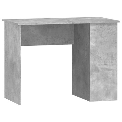 vidaXL Biurko, szarość betonu, 100x55x75 cm, materiał drewnopochodny
