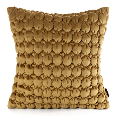 Poszewka Velvet musztardowa 45x45