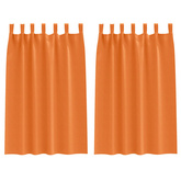 Firany blackout z kółkami 2 pcs Jasnopomarańczowy 175 x 140 cm