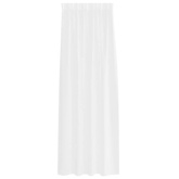 Firany Voile z zasłonami 2 pcs Biały 225 x 140 cm Poliester