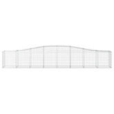 Kosze gabionowe, 20 szt, 400x50x60/80 cm, galwanizowane żelazo
