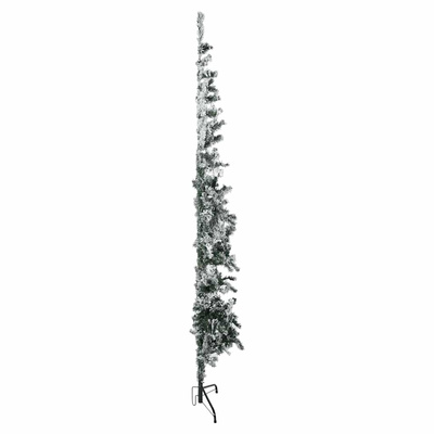 Smukła choinka połówka, sztuczna, ośnieżona, 180 cm