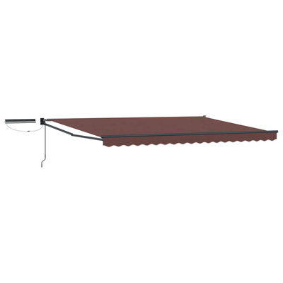 Elektryczna Rozkładana Markiza Brązowy i antracyt 4 × 3 m