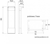 Lampa ogrodowa stojąca RT-580