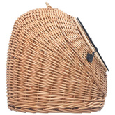 vidaXL Transporter dla kota, 45x35x35 cm, naturalna wiklina