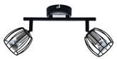 Lampa ścienna candellux zonk 92-54326 listwa led gu10 czarny matowy+satyna nikiel