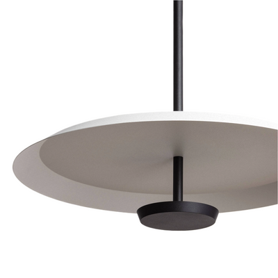 Lampa Wisząca okrągła Biało-czarna ?40cm 10W Abruzzo Rotonde