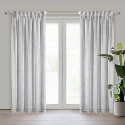 Zasłona Aleksa srebrna 140x270