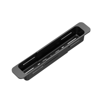 Wkładka do zlewozmywaka / regulowana szerokość 400-560 x80 mm  (gł 65mm) czarny
