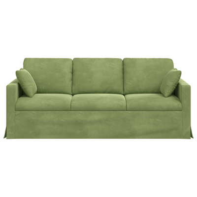 Sofa Jasnozielony 198 x 78 x 80 cm Aksamit