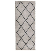 vidaXL Dywan z długim włosiem PAMPLONA, beżowo-antracytowy, 80x200 cm