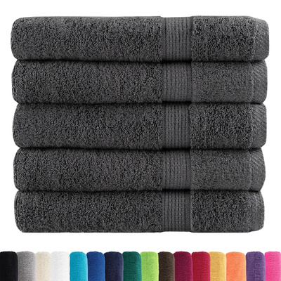 Ręczniki premium, SOLUND, 25 szt., antracytowe, 80x200 cm, 600 g/m?