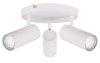 Lampa biała sufitowa talerz 3x15W Colly 98-01627