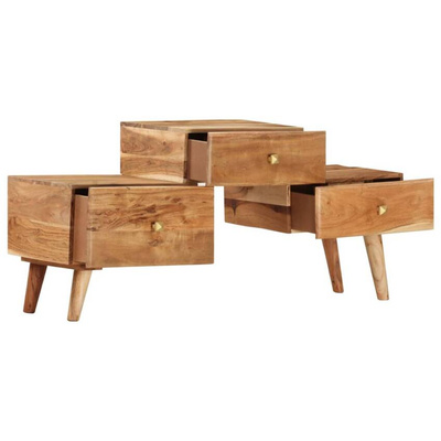 vidaXL Szafka pod TV, 108x30x49 cm, lite drewno akacjowe