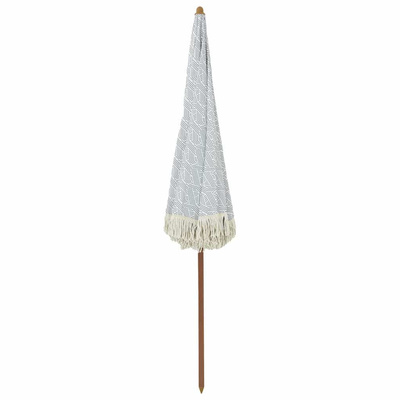 Parasol plażowy Szary i biały 205 x 205 x 210 cm