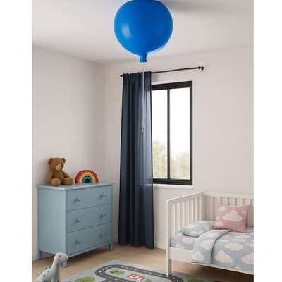 Lampa wisząca Abigali Baloon E27 do pokoju dziecięcego 20cm niebieski