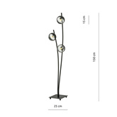 Lampa stojąca HUNTER LP3 BLACK/STRIPE