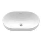 Umywalka wpuszczana w blat egina 60 cm owalna CE-52-060-W Invena