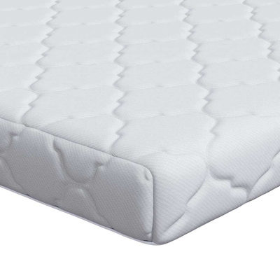 Materac Biały 90 x 190 cm Tkanina żakardowa
