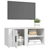 vidaXL Szafka pod TV, biała, 80x31,5x36 cm, materiał drewnopochodny