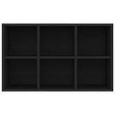 Regał na książki/szafka, czarny, 66x30x98 cm