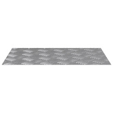 Stopień Prostokątny 2 pcs Srebrny 60 x 40 cm Aluminium